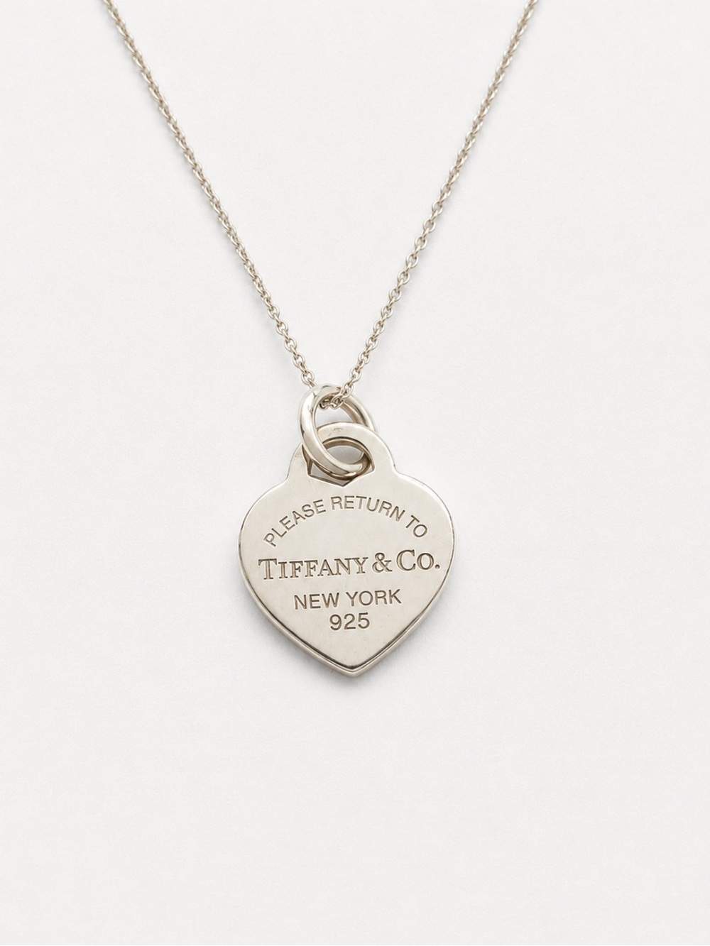 Tiffany & Co. Heart Tag Pendant Necklace - Silver